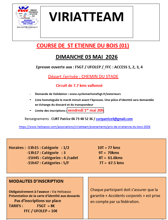 Prix de St Etienne du Bois