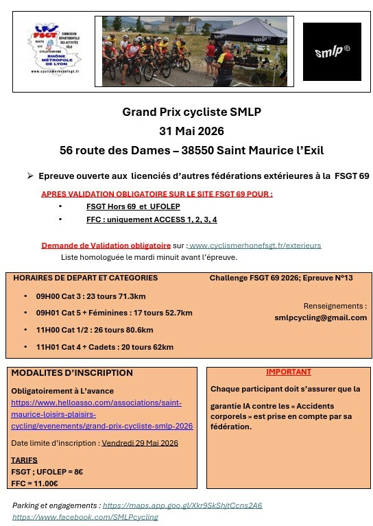 3ème Critérium de St MAURICE l'Exil