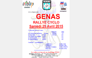 Rallye Cyclo GENAS