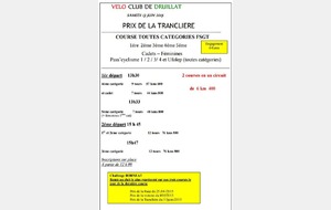 Prix de la tranclière