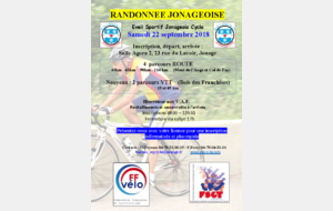 Randonnée Jonageoise - Route &amp; VTT (V.A.E admis)