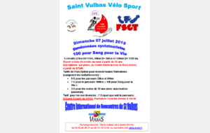 100 pour Sang - Rando St Vulbas